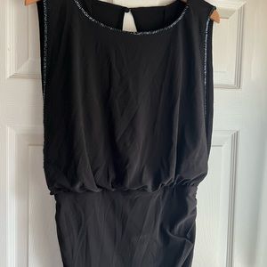 CACHE ELEGANT NEW LONG BLACK DRESS